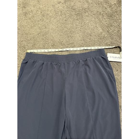 Isabella Active Wear Lightweight Pull On Golf Pants 2X Gray Stretch Pockets NWT - Picture 6 of 9